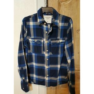 Abercrombie flannel plaid shirt.